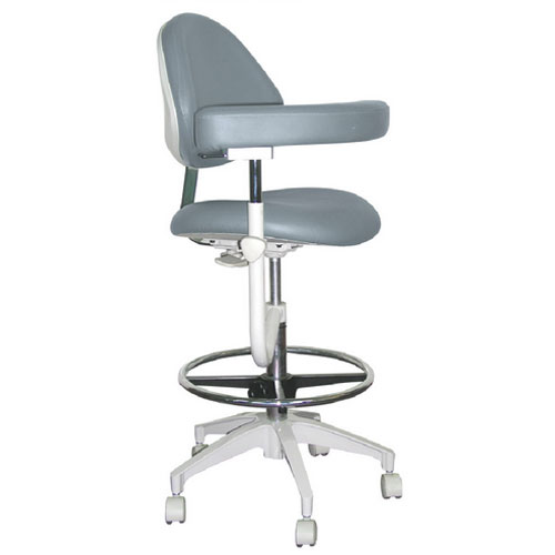 Mirage Assistant's Stool - Stormy Color. Featuring Abdominal Support, Vertical Adjustment Range