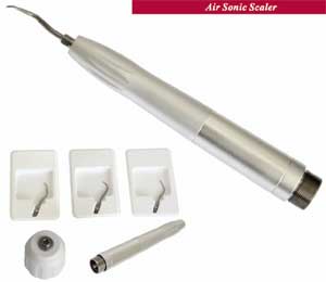 TPC Air Sonic Air Sonic Scaler Handpiece 4 Hole Kit, Includes Scaler Handpiece, 3 Scaler Tips