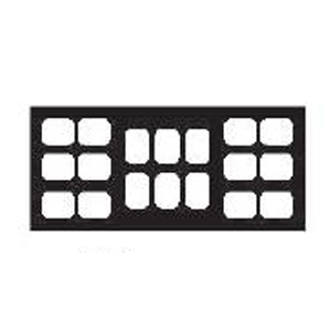 TPC Advanced Technology Clear vinyl pocket window X-Ray Film Mount - 12H/6V(18 Windows), 100/Box