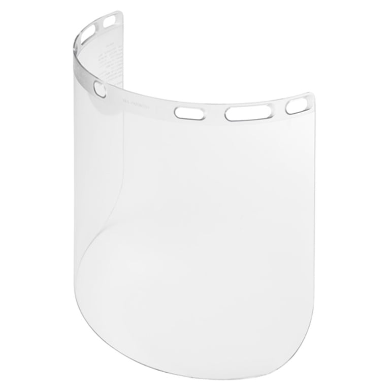 TriRockDental Fraen Full Face Reusable Replacement Clear Shield, 240 x 360 mm, 10/Pk. PETG