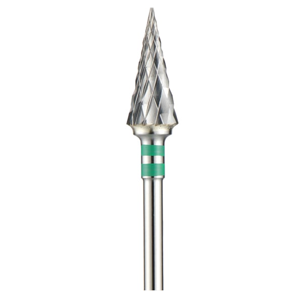 TriRockDental #82T, Coarse Cone Shape - Diamond Cut 1/Pk. 6.0 mm Head. Lab Bur with Excellent
