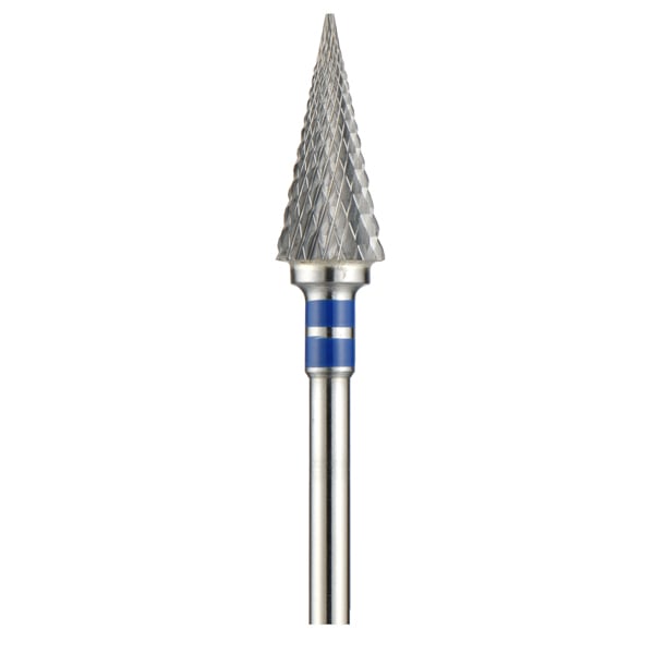 TriRockDental #82T, Medium Cone Shape - Diamond Cut 1/Pk. 6.0 mm Head. Lab Bur with Excellent