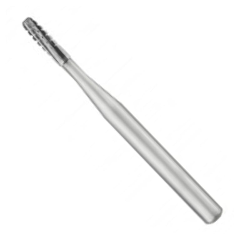 TriRockDental FG #1157 Straight Round End Plain Carbide Burs, Single Use, 10/Pk. Head diameter 1.0