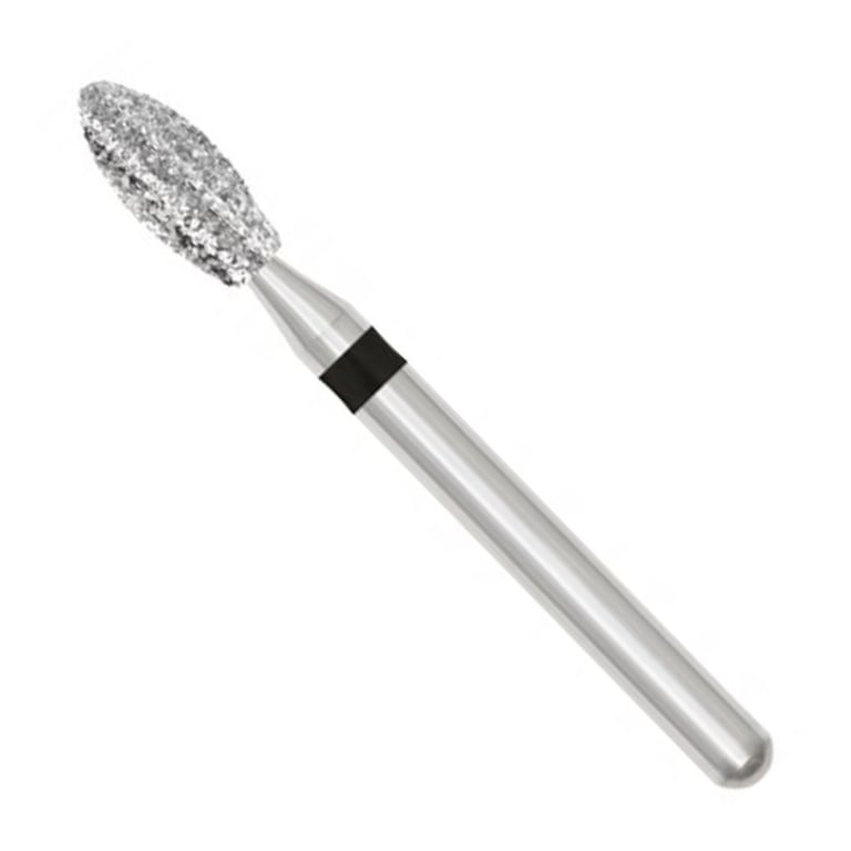 TriRockDental FG #368.023SC Super Coarse Grit, Football Shaped Diamond Burs, Single Use, 50/Pk