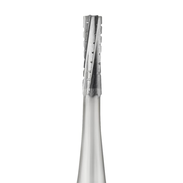 SS White FG #557 SS (short shank) straight fissure crosscut carbide bur, pack of 10 burs