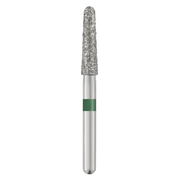 TriRockDental FG #856-021 Coarse, Round End Taper, Multi Use Diamond Bur, 25/Pk