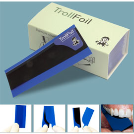 TrollFoil Double Sided Blue 3" x 0.75" 8-Micron 500/Bx