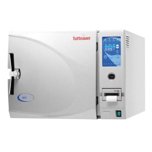 Tuttnauer 3870EA Autoclave - Fully Automatic, External Dimensions (L x W x H): 34.5" x 26" x