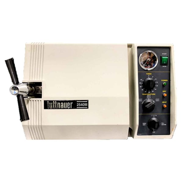 Tuttnauer REFURBISHED 2540M Manual Autoclave, 120V. Chamber 10" x 19", Volume 6 Gal/23 L. External