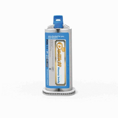 Delikit Heavy Body, Regular Set 4 - 50 mL Cartridges VPS Impression Material. Working time: 1:30