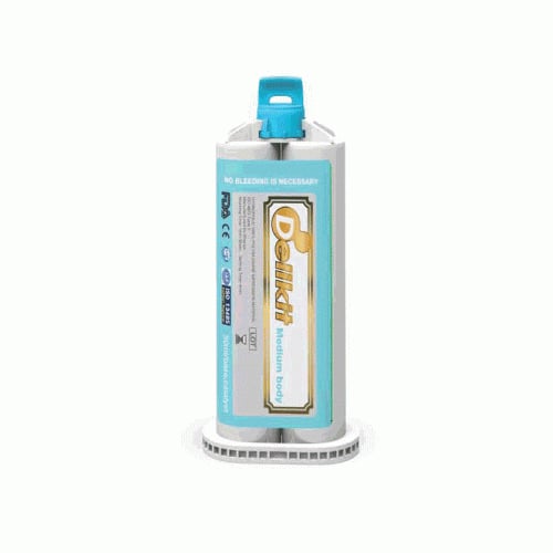 Delikit Medium Body, Regular Set 4 - 50 mL Cartridges VPS Impression Material. Working time: 1:30