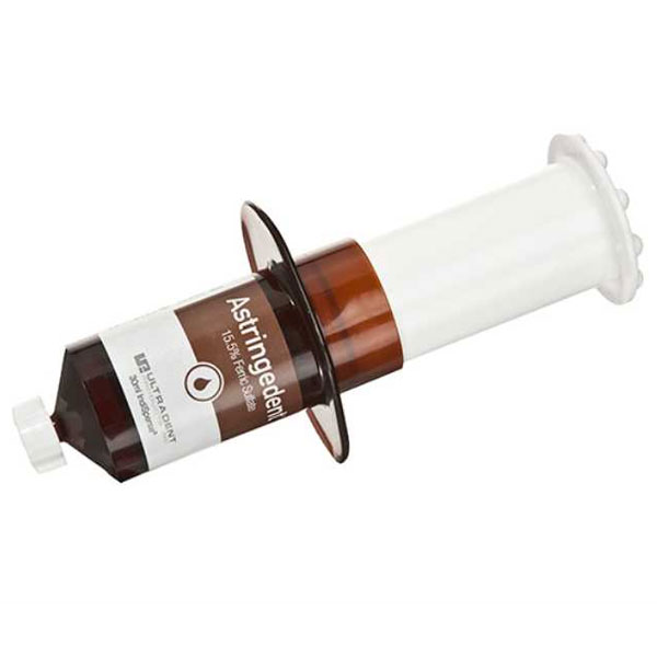 Astringedent 30 mL IndiSpense Syringe. 15.5% Ferric Sulfate Hemostatic Solution. Stops bleeding