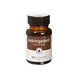 Astringedent 30 mL Bottle 15.5% Ferric Sulfate Hemostatic Solution. Stops bleeding in seconds