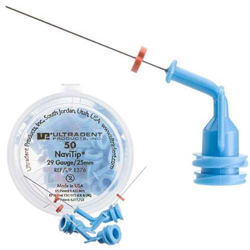 NaviTip Delivery Tips - 29ga 25mm Blue, 50/Pk. Controlled delivery to the apex. Flexible