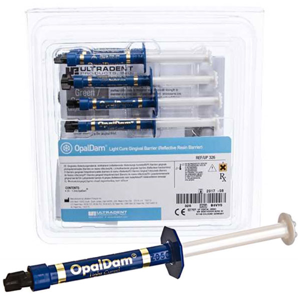 OpalDam Econo Refill: 20 x 1.2 ml Syringes. Liquid dam, resin barriers used to isolate and protect