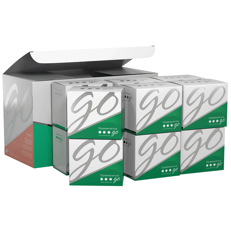 Opalescence Go Prefilled Whitening Trays, Mint 15%, 4/Kit, Case of 12 Mini Kits. Contains 4