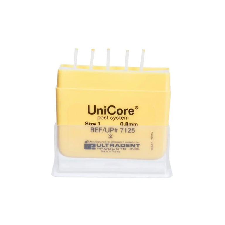 Unichore UniCore Post, Size #1 0.8 mm, Yellow, 5/Pk | Net32