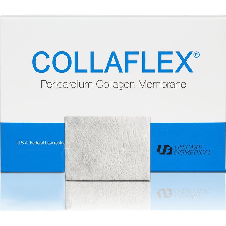 CollaFlex Pericardium Collagen Membrane, 30 mm x 40 mm, 1/Pk. Derived from porcine pericardium