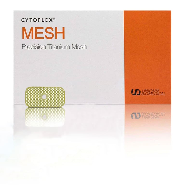 Cytoflex Mesh M4-200 Precision Titanium Mesh Membrane, 12 mm x 25 mm (w/Hole), 1/Pk. Designed