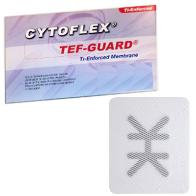 Cytoflex Ti-Enforced TEF-Guard Titanium Reinforced ePTFE Membrane 13x20mm 20x25mm Posterior Single
