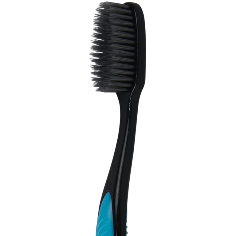 SmartSmile Adult Toothbrushes Soft, 78 Tufts w/Charcoal Bristles 72/Pk. Tapered, charcoal bristles