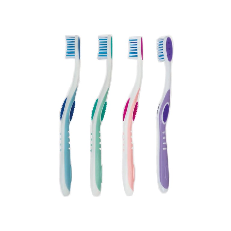 SmartSmile Toothbrush w/Tongue Cleaner, Adult - Soft, Assorted Colors 72/Pk. These brushes have