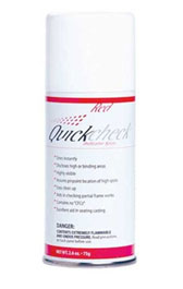 Quick Check Indicating Spray-Red 75g Spray Can. No CFC's. Patented Spray Button with applicator