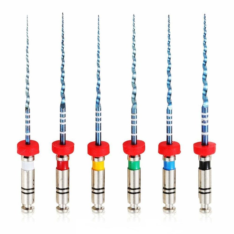 Vakker V Blue 21mm Taper 06 #15-40 Assorted NiTi Rotary Engine Files, 6/Pk. Color coded. Vortex