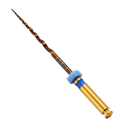 Vakker 25mm F3 V Taper Gold NiTi Rotary Engine Files 6/Pk. Suitable for Protaper or Protaper Gold
