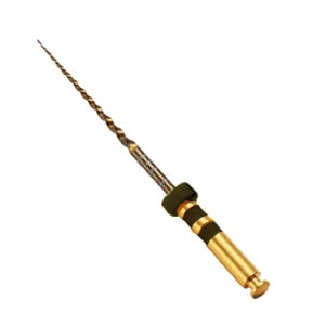 Vakker 25mm F4 V Taper Gold NiTi Rotary Engine Files 6/Pk. Suitable for Protaper or Protaper Gold