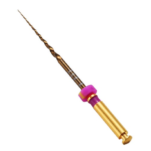 Vakker 25mm S1 V Taper Gold NiTi Rotary Engine Files 6/Pk. Suitable for Protaper or Protaper Gold