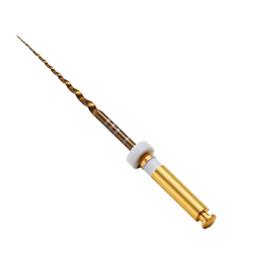 Vakker 25mm #S2 V Taper Gold NiTi Rotary Engine Files 6/Pk. Suitable for Protaper or Protaper Gold