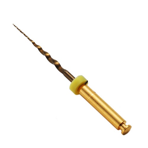 Vakker 19mm SX V Taper Gold NiTi Rotary Engine Files 6/Pk. Suitable for Protaper or Protaper Gold