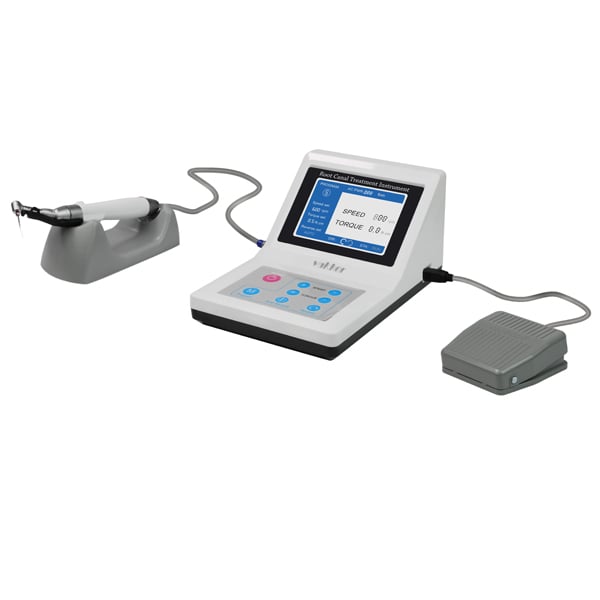 Vakker Programmable Endomotor with Snap-on LED Light. Includes a universal 16:1 mini head contra