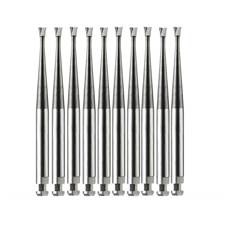 Vakker LA #37 Inverted Cone Carbide Bur, 10/Pk. Overall length : 22mm, shank diameter : 2.35mm