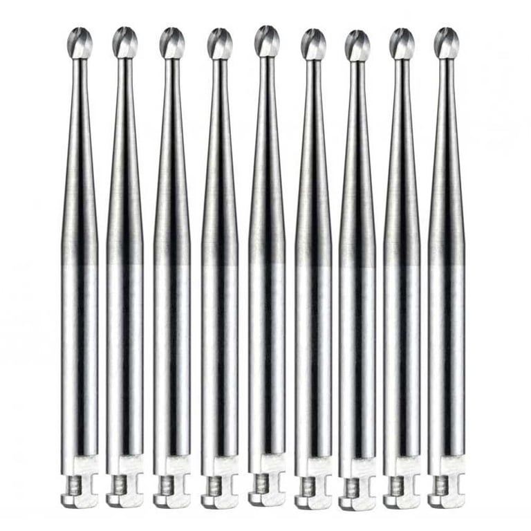 Vakker LA #5 Round Carbide Bur, 10/Pk. Overall length : 22mm, shank diameter : 2.35mm, head