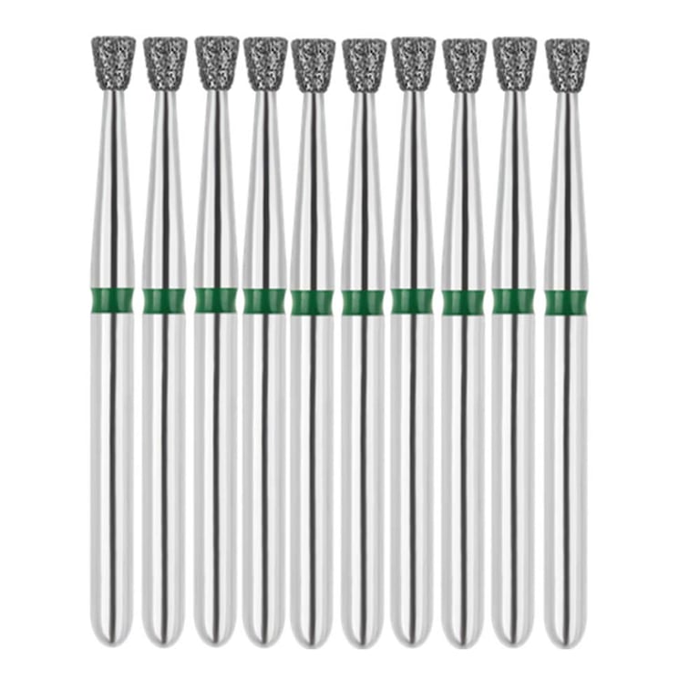 Vakker FG #805.016 Coarse Grit Inverted Cone Diamond Bur, 10/Pk. 151µm, overall length : 19mm