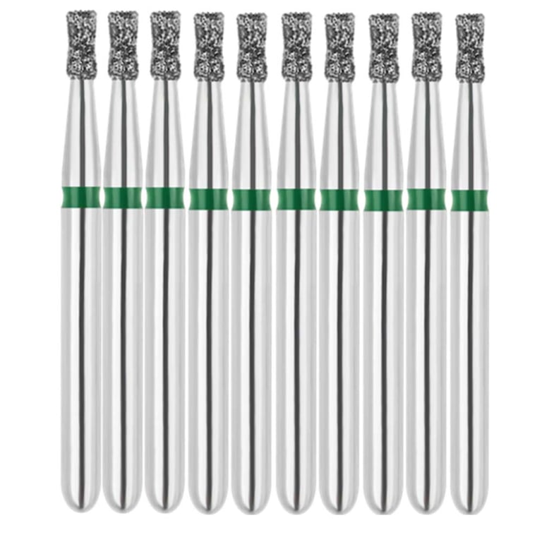 Vakker FG #806.012 Coarse Grit Double Inverted Cone Diamond Bur, 10/Pk. 151µm, overall length