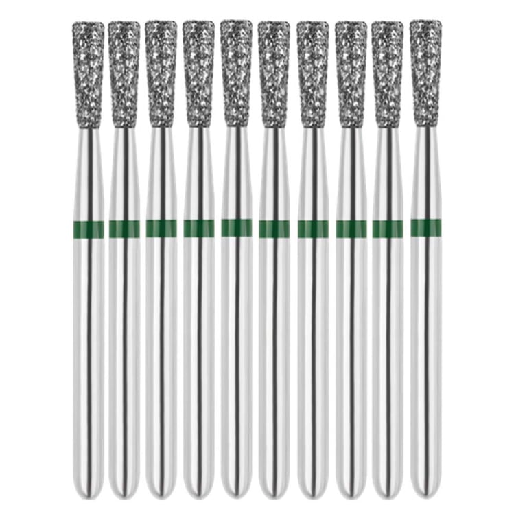 Vakker FG #807.016 Coarse Grit Inverted Cone Diamond Bur, 10/Pk. 151µm, overall length : 19mm