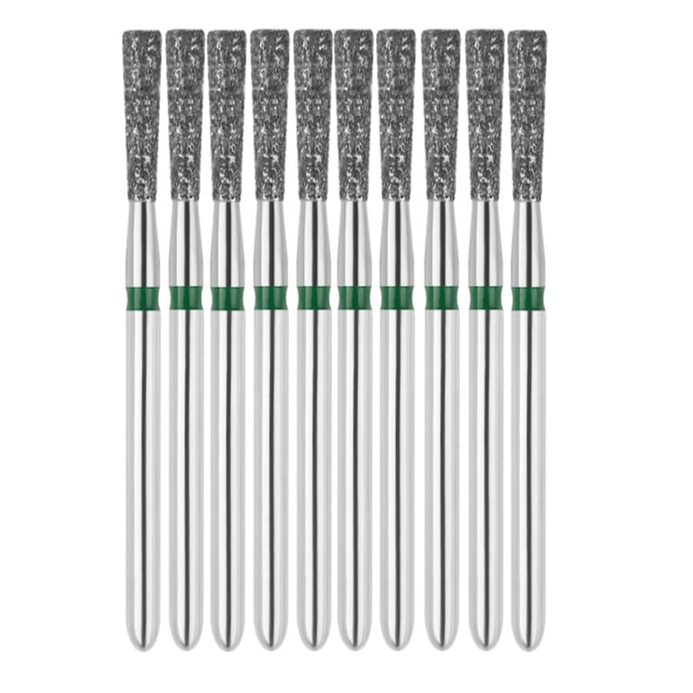 Vakker FG #807.018 Coarse Grit Inverted Cone Diamond Bur, 10/Pk. 151µm, overall length : 19mm