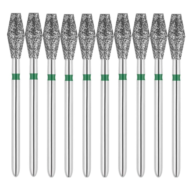 Vakker FG #811.033 Coarse Grit Barrel Shaped Diamond Bur, 10/Pk. 151µm, overall length : 19mm