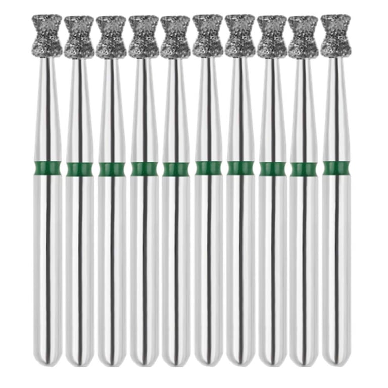 Vakker FG #813.016 Coarse Grit Double Inverted Cone Diamond Bur, 10/Pk. 151µm, overall length