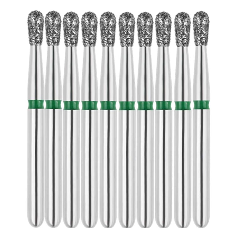 Vakker FG #830.014 Coarse Grit Pear Shaped Diamond Bur, 10/Pk. 151µm, overall length : 19mm, head