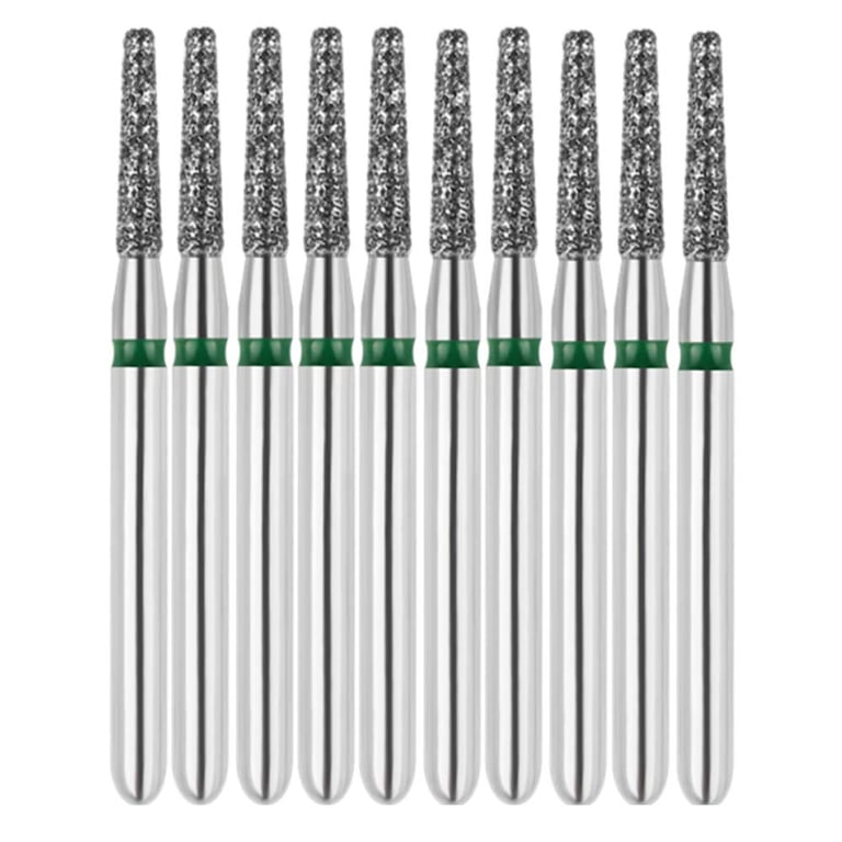 Vakker FG #846.012 Coarse Grit Flat End Taper Diamond Bur, 10/Pk. 151µm, overall length : 19mm