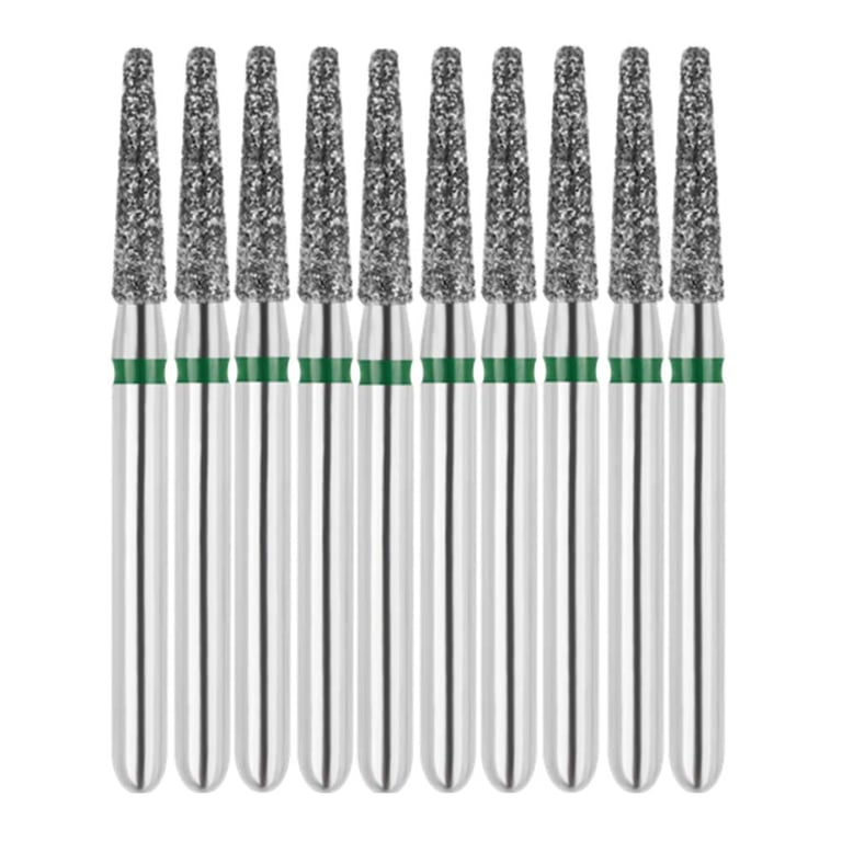 Vakker FG #846.016 Coarse Grit Flat End Taper Diamond Bur, 10/Pk. 151µm, overall length : 19mm