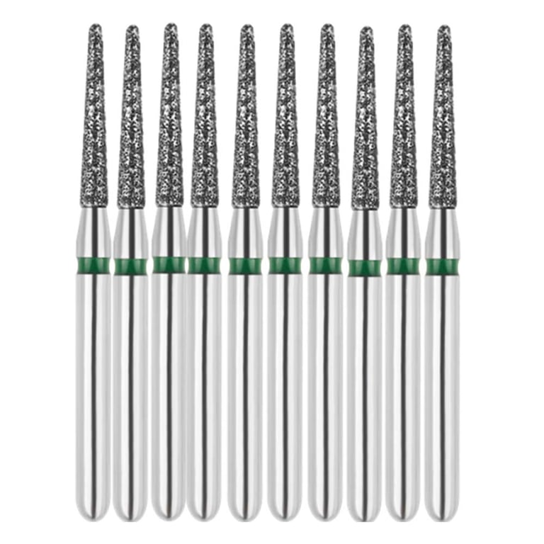 Vakker FG #847.012 Coarse Grit Flat End Taper Diamond Bur, 10/Pk. 151µm, overall length : 22mm