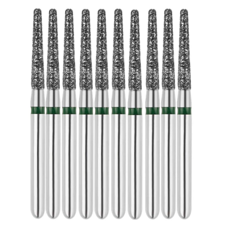 Vakker FG #847.014 Coarse Grit Flat End Taper Diamond Bur, 10/Pk. 151µm, overall length : 22mm
