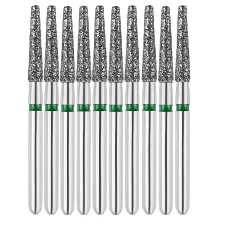 Vakker FG #847.016 Coarse Grit Flat End Taper Diamond Bur, 10/Pk. 151µm, overall length : 22mm