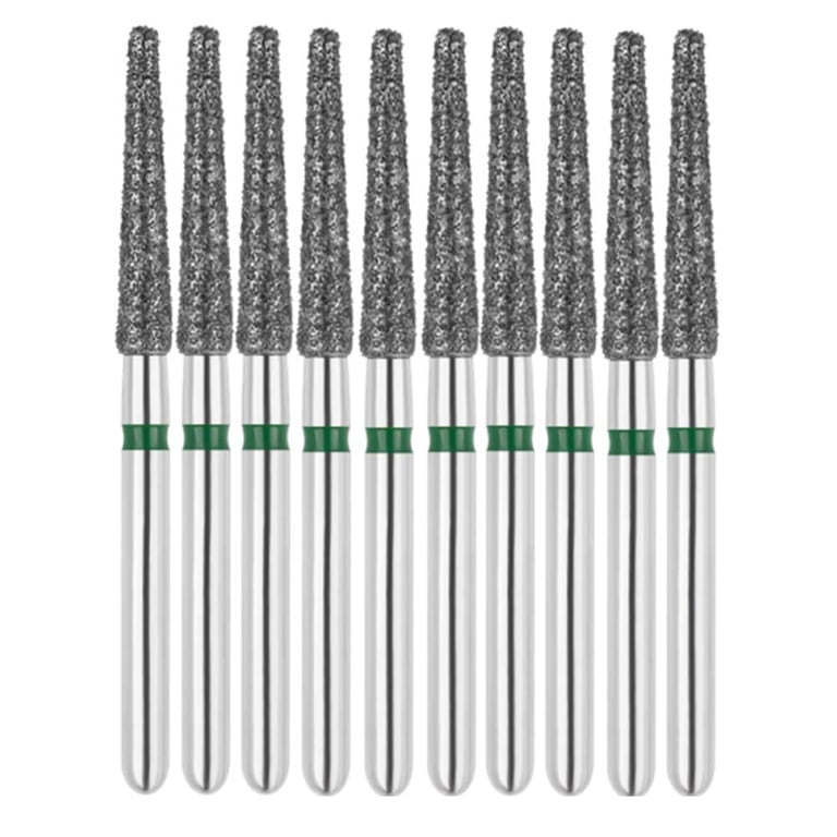Vakker FG #848.018 Coarse Grit Flat End Taper Diamond Bur, 10/Pk. 151µm, overall length : 24mm