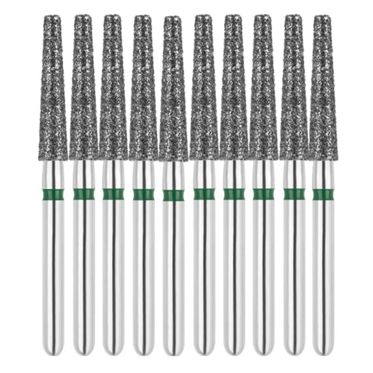 Vakker FG #848.021 Coarse Grit Flat End Taper Diamond Bur, 10/Pk. 151µm, overall length : 24mm